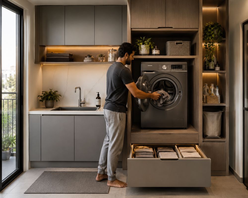 Utility and laundry room by Timber Tweak Designz